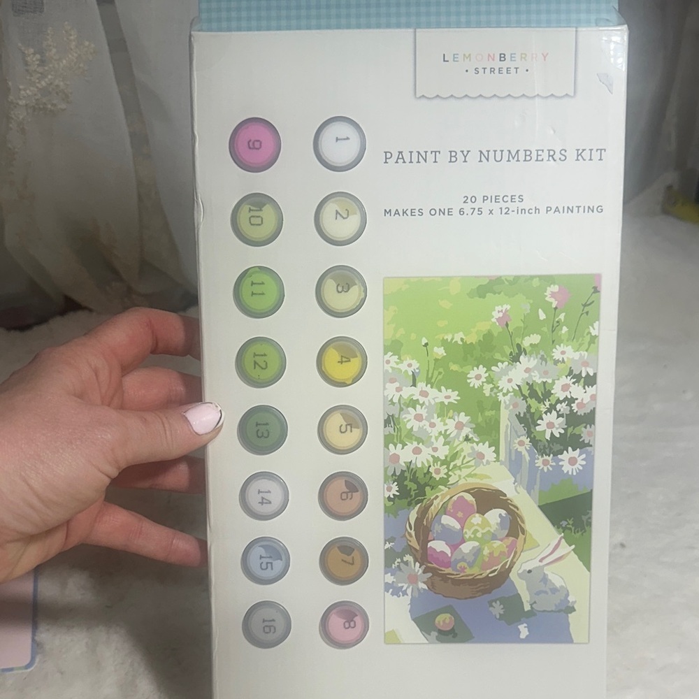 Lemonberry street paint by numbers Easter bunny kit